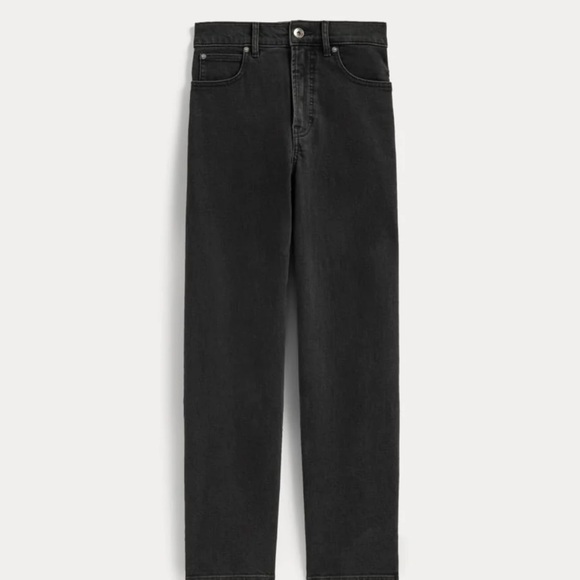 Everlane Washed Black Straight-Leg High-Rise Jeans - Picture 2 of 11